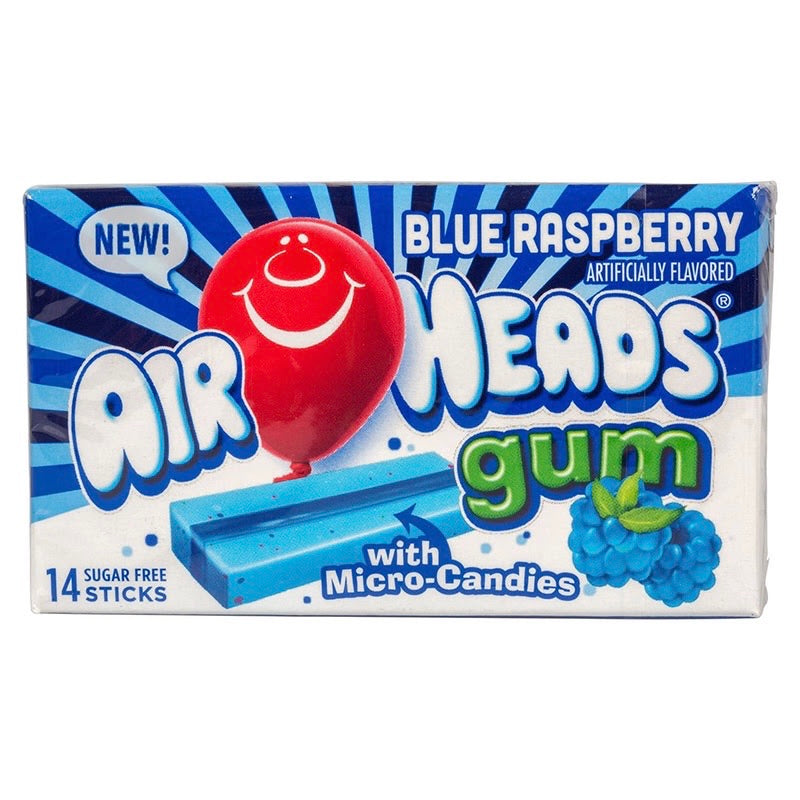 Airheads Blue Raspberry Bubble Gum