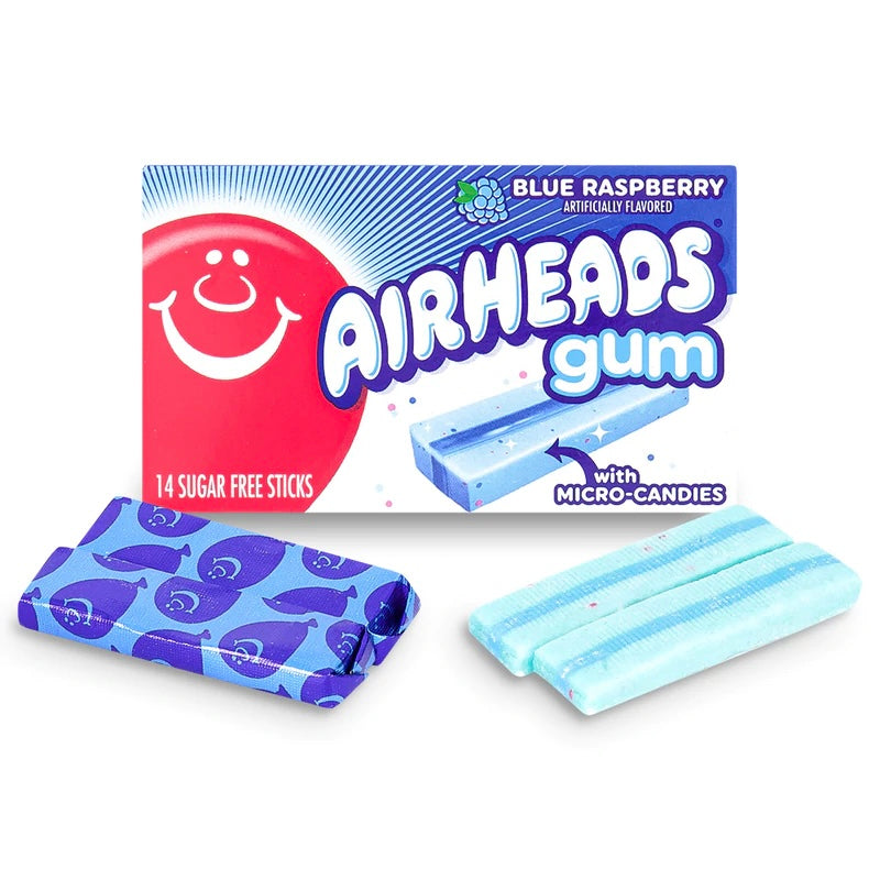 Airheads Blue Raspberry Bubble Gum